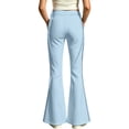 thumbnail image 5 of MuXiKeJi Clothes Teens Girl Uniform Pants Kids Baggy Flare Leg Pull On Dress Pants Comfort Stretch Back to School Clothes for Girls 6-7 Years, 5 of 5