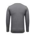 thumbnail image 5 of USNSM Mens Fall Fashion Casual Henley Shirt Solid Color Long Sleeve Slim Fitted Shirts for Athletic Gym Workout Gray XXL, 5 of 5