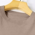 thumbnail image 6 of Cozy Sweaters for Women Long-Sleeve Lightweight Crewneck Sweater Camel XL, 6 of 6
