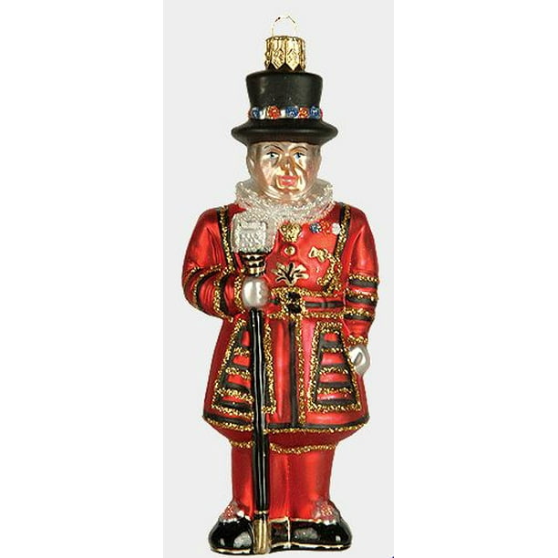 Beefeater Tower of London Guard Guardian Polish Glass Christmas