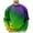 A-Green634, variant on XIAOCHA Men Gradient Pullover Mardi Gras Loose Long Sleeve Round Neck Spring Sweatshirt Soft Casual Top
