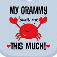 thumbnail image 4 of Inktastic Grammy Loves Me Grandchild Boys or Girls Baby Bib, 4 of 4