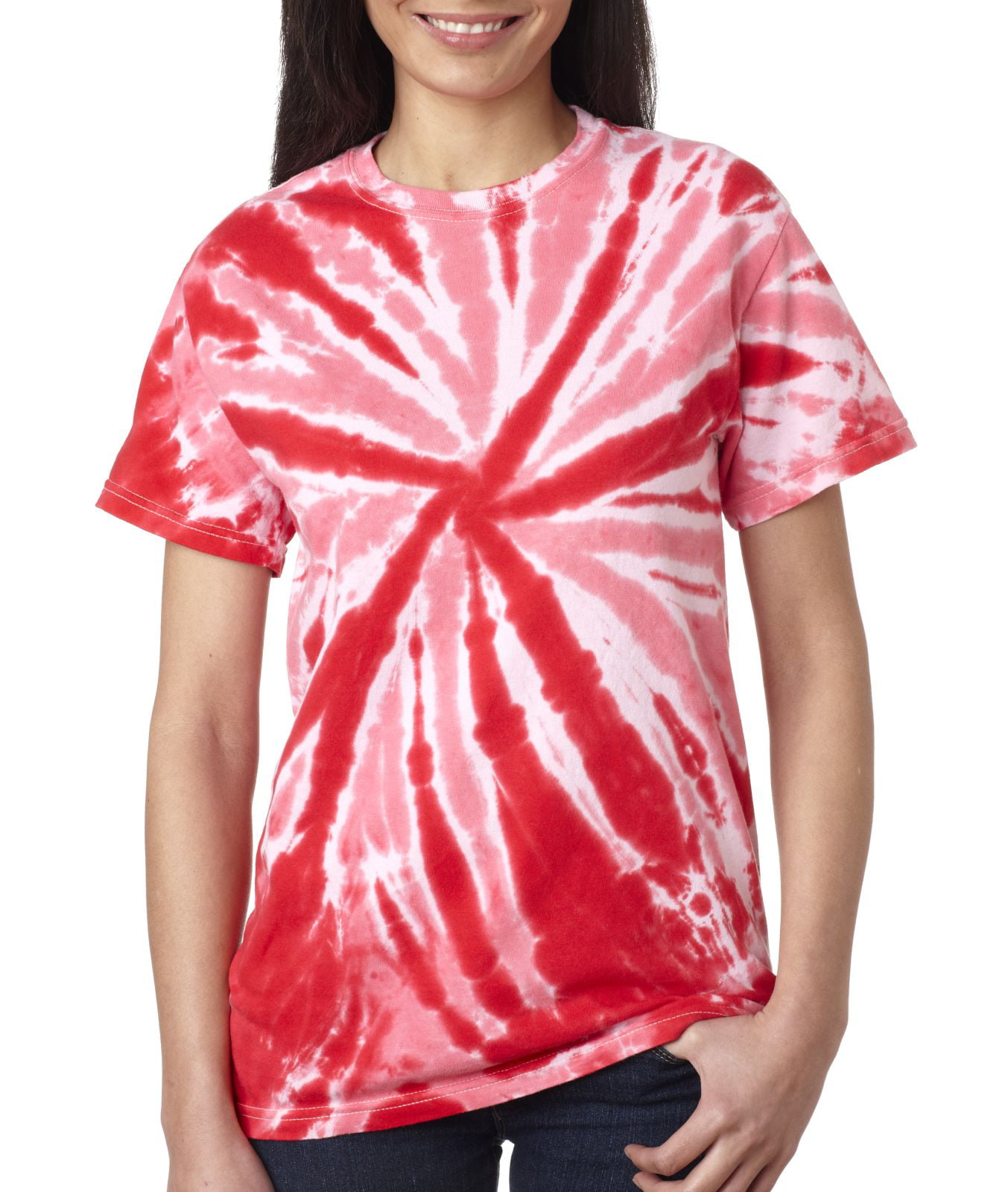 Gildan Tie Dye Unisex One-Color Pinwheel Tee Plain T-Shirt 77 - Walmart.com