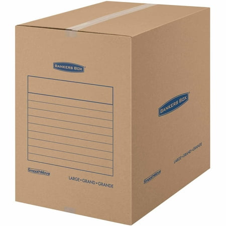 Bankers Box SmoothMove Basic Storage and Moving Box, Large, 7pk