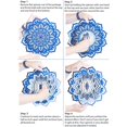 thumbnail image 3 of Campanillas de Viento SAYOO 30CM Patrones de Flores Azules Colgante Decorativo Metal, 3 of 9