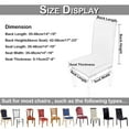 thumbnail image 2 of Skksst Stretch Chair Slipcover Dining Room Banquet Party Washable Seat Cover Removable Protector, Set of 2, 2 of 7