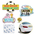 thumbnail image 1 of Imanes para coche 369Lvcky, paquete de 3, señales reflectantes para conductor novel, 1 of 7