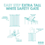 Regalo Easy Step Extra Tall Walk Thru Baby Safety Gate, Fits Openings 29-36.5 Inches, White