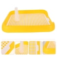 thumbnail image 1 of Moluckfu Entrenador De Para Perro Estable Con De Rejilla Y Material Plástico Resistente Amarillo, 1 of 7