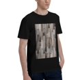 thumbnail image 2 of Bingfone Wooden Texture Men'S Loose Fit Short-Sleeve Pocket T-Shirt, 2 of 7