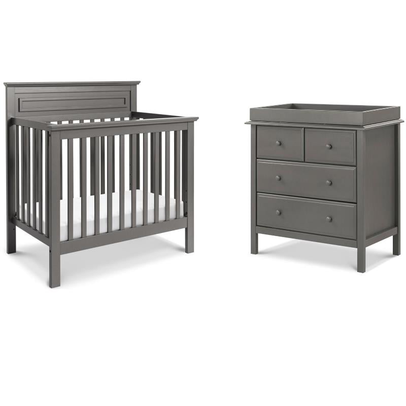 mini crib and dresser set