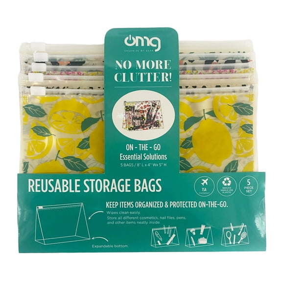 OMG 5 PCS Reusable Storage Bags