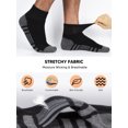 thumbnail image 5 of Athlemo Athletic Quarter Socks 4-Pack, Cushioned Breathable Sports Socks for Men, Sizes 10-13 & 13-15, 5 of 8