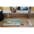 thumbnail image 2 of Brown Staffie Snowman Christmas Dish Drying Mat, 2 of 7