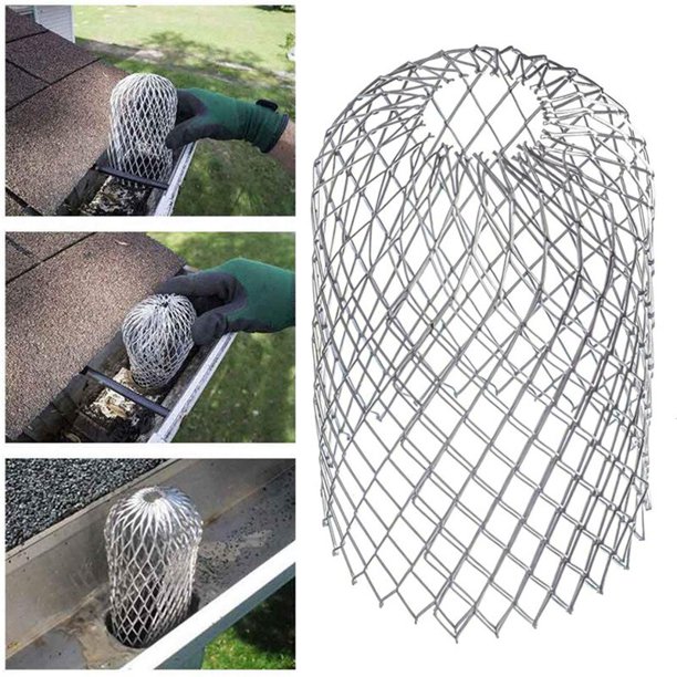 Filtros protectores de canalones, filtro de aluminio expandido de 3 pulgadas, colador que detiene el bloqueo de drenajes de hojas, cubierta de red de drenaje de escombros, herramientas de jardinería ShuxiuWang 8390605243523