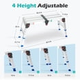 thumbnail image 4 of Escalera de aluminio ajustable para plataforma de trabajo LEADALLWAY, 43 pulgadas de largo, 4 of 6