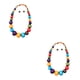 thumbnail image 1 of Qarigey Collar de cuentas de , joyería colorida, único exagerado para mujeres, collares, colgantes, amuleto que combina con cadenas bonitas, Vistoso 2Conjunto, 1 of 6