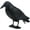 Black, variant on GUGULUZA Crow Decoys Full Body GUGULUZA Crow Decoy for Hunting, Black Flocked Crow Decoy w/Feet Stake for Halloween Decor Yard Garden Decoration