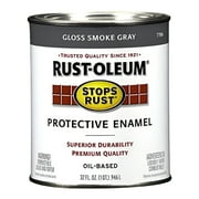 Rust-Oleum Stops Rust Gloss Smoke Gray Oil-Based Protective Enamel, 32 fl oz