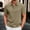 Khaki, variant on Sentmoon Men's Dress Shirts Plus Size Loose Turndown Collar Short Sleeve Breathable Beach Mens Travel Outfit Button Down Solid Color Clothes Mens Trendy for Running or Jogging White XL