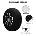 thumbnail image 2 of Goofa Cute Halloween Pattern Universal Tire Cover for Jeep, SUV, Truck, and Trailer – Waterproof, UV-Resistant,Easy to Install, Fits 14"-17" Tires-17 inch, 2 of 6