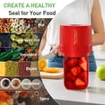 thumbnail image 4 of AARTVARK TEES Electric Mason Jar Vacuum Sealer, Vacuum Sealer Kit for Wide-Mouth & Regular-Mouth Mason Jars, Food Storage and Fermentation, Red, 4 of 7