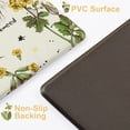 thumbnail image 5 of Floral Kitchen Rugs Set of 2 Kitchen Mats for Floor Anti Fatigue Mats for Kitchen Floor, Flower Plants Kitchen Rugs Non Slip Washable Standing Kitchen Decor Mat, 18'''' x 48'''' and 18'''' x 30'''', 5 of 6