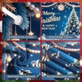 thumbnail image 4 of Festive Christmas Banner Blue Color New Year Display Star Decor Reindeer Design Holiday Backdrop for Christmas Party New Year Celebration Indoor Event, 4 of 9
