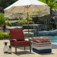 thumbnail image 6 of ARDEN Outdoor Deep Seat Cushion Set (4-Pack), 24 in x 24 in, Weather-Proof, Rain-Proof, Fade Resistant Patio Cushion for Chair, Sofa, and Couch Ruby Red Leala, 6 of 9