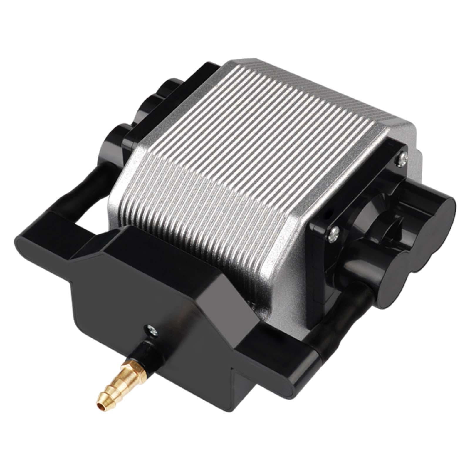 FITYLE Aquarium Air Pump Aerator 16W High Performance Quiet Portable Mini Air Pump Aquarium Bubbler for Pond Outdoor Pool 12V