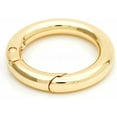 thumbnail image 6 of Metal O Ring Spring Opening Purse Making Snap Trigger O-Rings Clip Key Ring Holder Purse Hardware 4pcs SCOS (1 inch, Gold), 6 of 9