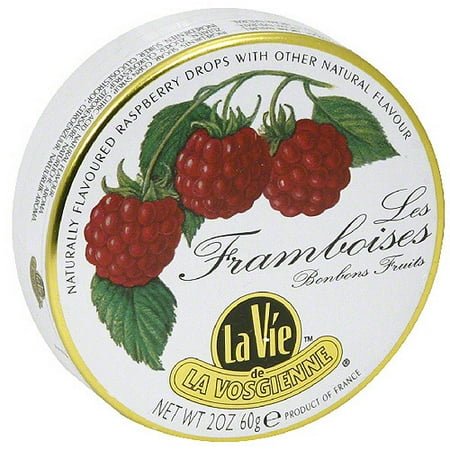La Vie De La Vosgienne Raspberry Hard Candy, 2 oz (Pack of 5)