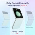 thumbnail image 5 of JETech Case for Samsung Galaxy Z Flip 5 2023, Transparent Protective Phone Cover with Shockproof Bumper and Anti-Scratch Back (Clear), 5 of 6