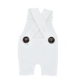 thumbnail image 3 of Ludlz Baby Photography Props Boy Girl Photo Shoot Outfits Newborn Crochet Costume Infant Knitted Clothes Newborn Infant Baby Knit Button Suspender Trousers Photo Romper Costume Prop, 3 of 7