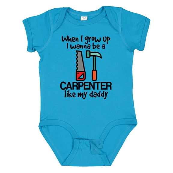 Inktastic Future Carpenter Builder Like Daddy Boys Baby Bodysuit