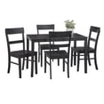 thumbnail image 4 of TMS Beverly 5-Piece Contemporary Wood Dining Set, Includes Table and Chairs, Black, 4 of 6