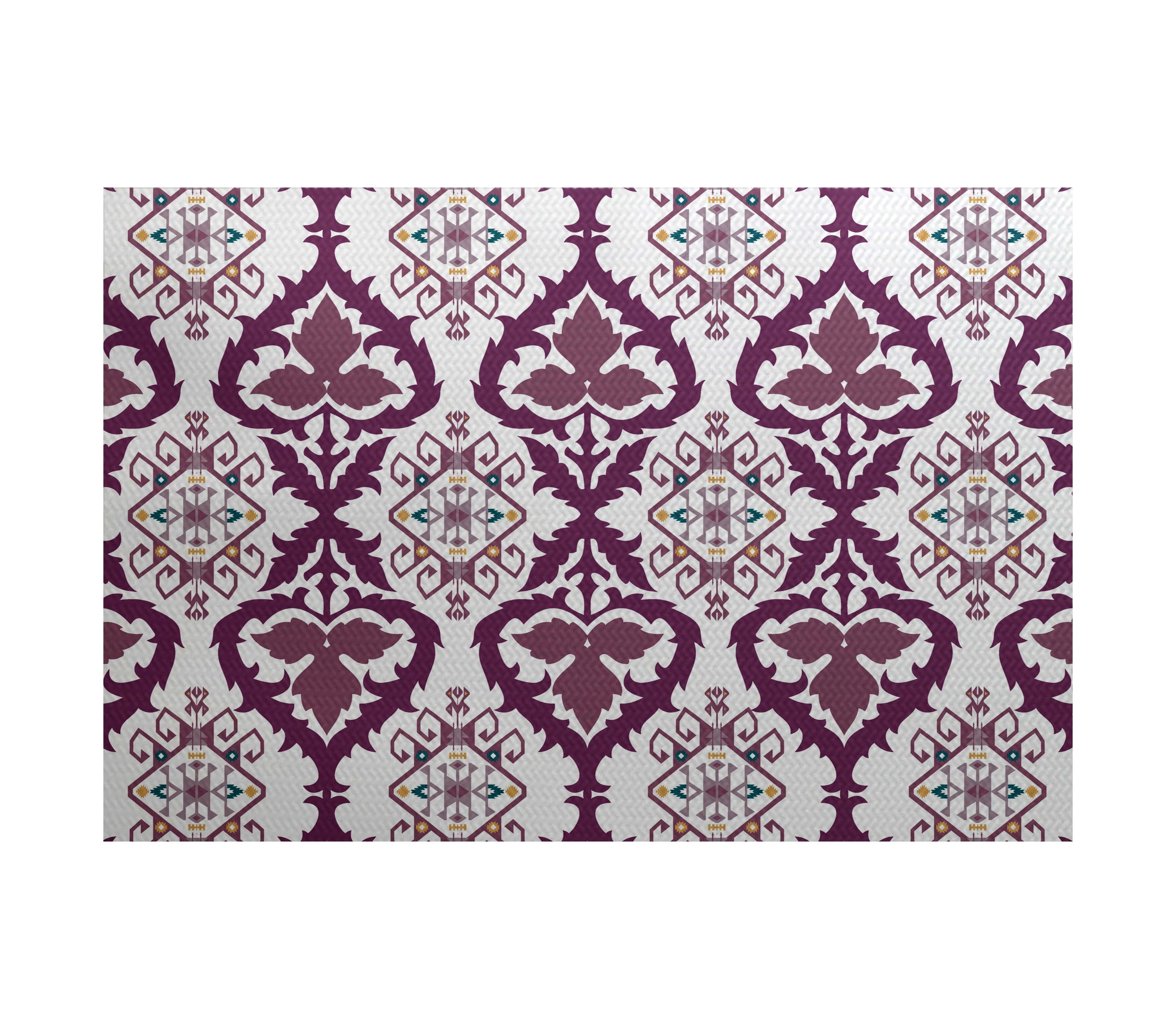 Geometric Print Indoor/Outdoor Rug Purple E by design RGN538PP2PU5-35 Bombay 3 x 5 Geometric Print Indoor/Outdoor Rug Purple E by design RGN538PP2PU5-35 Bombay 3 x 5