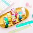 thumbnail image 6 of Waterproof Adhesive Tape, Cool Colorful Laser Gradient Decorative Duct Tape for DIY Crafts Scrapbooking Journaling Home Repairs Gift Wrapping Projects, Blue, 6 of 8