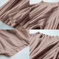 thumbnail image 5 of ManxiVoo Half High Collar Knit Sweater For Women Slim Fit Long Sleeve Soft Pullover Versatile Staple Chic Simplicity L Size Beige, 5 of 5