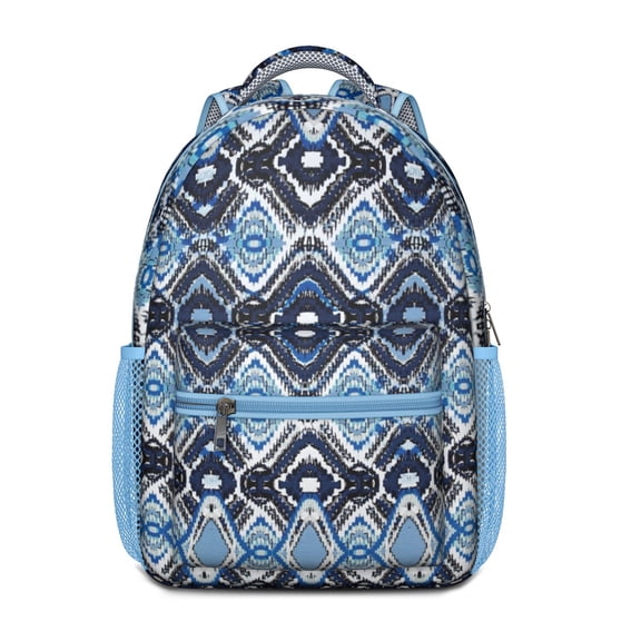 Retro Floral Waterproof Bookbag - Ergonomic Design with Adjustable S-Shaped Shoulder Straps for Teens