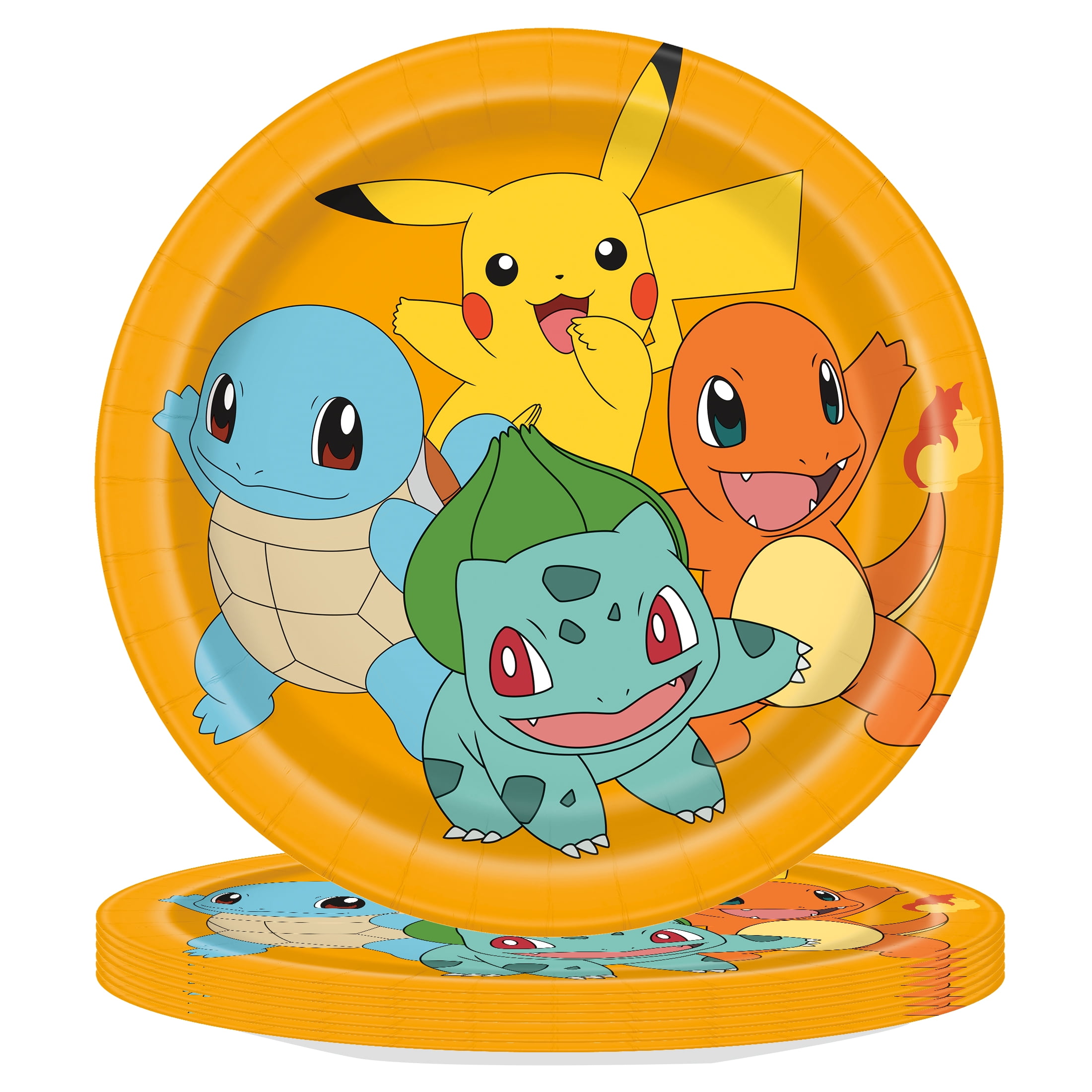 Pokémon 9" Round Plates, 8ct
