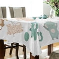 thumbnail image 5 of Yayeee Tablecloths 54" x 54" Rectangle Wrinkle Resistant Party Table Cover, Cute Animal, 5 of 8