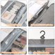 thumbnail image 3 of Bolsa de cosméticos de doble capa Bolsa de cosméticos esmerilada con separación seca y húmeda de PU, hecha de PU y malla, 3 of 5