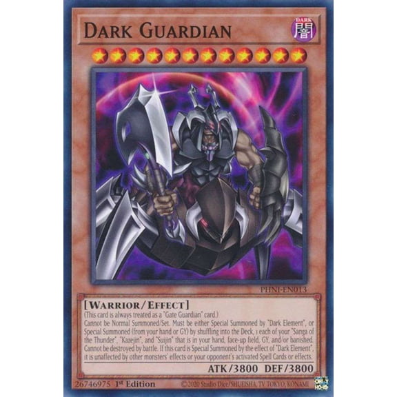 YuGiOh Phantom Nightmare Common Dark Guardian PHNI-EN013