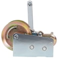 thumbnail image 5 of S-HOME 2500LBS Hand Winch, 32.8FT Blue Strap, Dual-Speed 4:1/2.4:1 Gear, Two-Way Ratchet for Trailer, Boat, ATV, 5 of 10