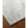 thumbnail image 6 of TOWN & COUNTRY LUXE Maya Soft Arches Neutral Indoor Runner Area Rug with High-Low Texture, Grey, 1'9"x7'2", 6 of 11