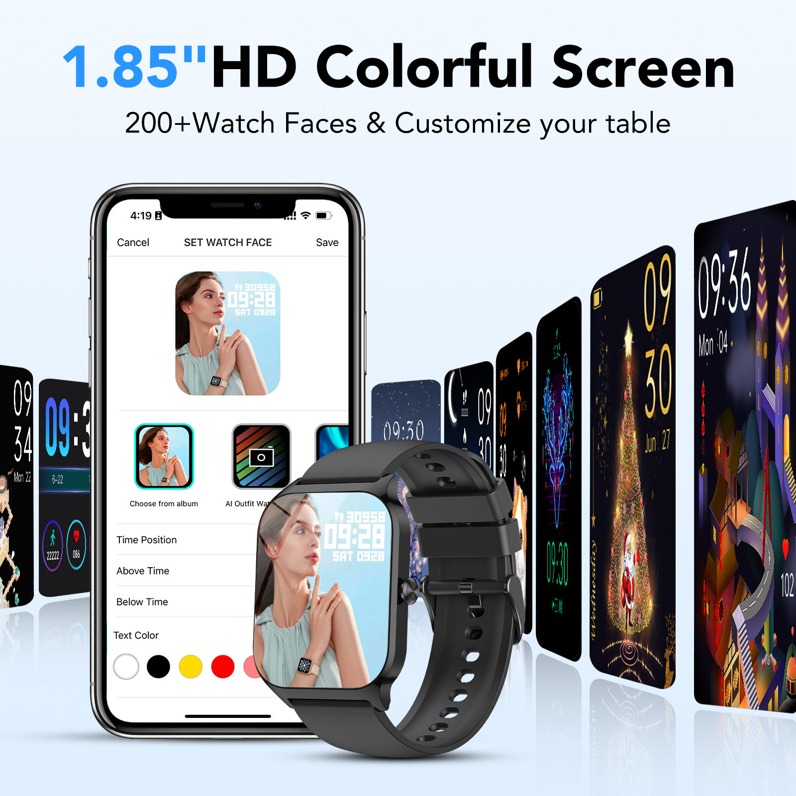 IKT Smartwatch 1.85 Inch with Call Function & 112 Sport Modes photo 5