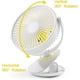 thumbnail image 2 of Ventilador portátil con clip, diseño apto para bebés, velocidades ajustables, funcionamiento silencioso, batería recargable, rotación de 360 grados para el hogar, la oficina y viajes, 2 of 5