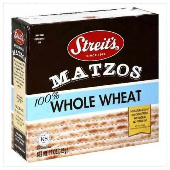 Streit's Matzo 100% Whole Wheat, Matzo 100% Whole Wheat 312g
