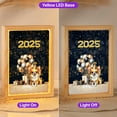thumbnail image 2 of Happy New Year Chihuahua Welcome 2025 Balloon Firework Party Acrylic Plaque with Wood Photo Frame Box Dog Lover Gifts Idea Light Box - 01014, 2 of 5